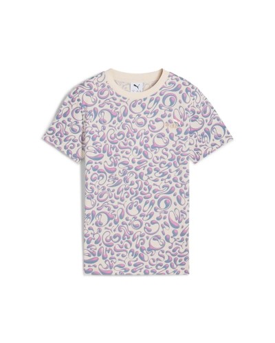 T shirt à manches courtes Enfant Puma Tweenerverse Aop Beige