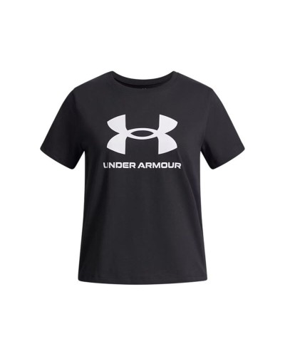 Maglia a Maniche Corte per Bambini Under Armour Big Logo Nero