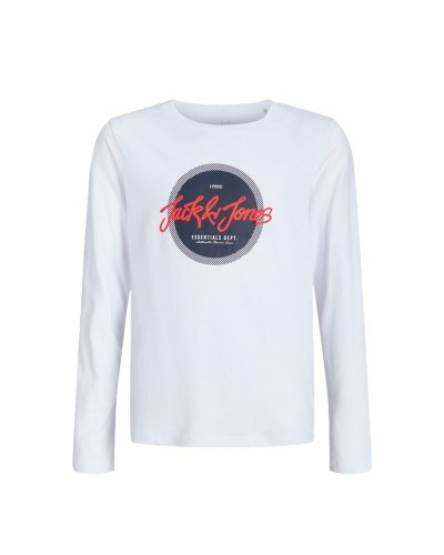 T-shirt à Manches Longues Enfant Jack & Jones Jjurban Ls Crew Neck Blanc