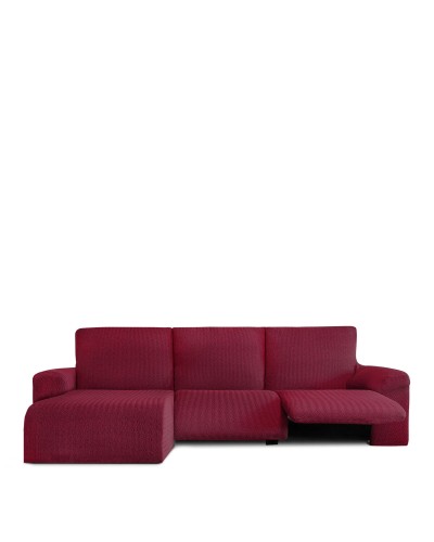 Bezug für Chaiselongue mit kurzem Arm links Eysa JAZ Burgunderrot 120 x 120 x 360 cm