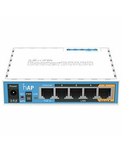 Punto d'Accesso Mikrotik hAP AP hAP 802.11b/g/n 2x2 5xLAN Bianco