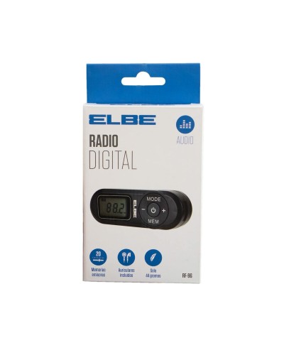 Tragbares Digital-Radio ELBE RF96 Schwarz FM