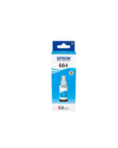 Originele inkt cartridge Epson 664 Ecotank Cyan ink bottle (70ml) Grijs Cyaan