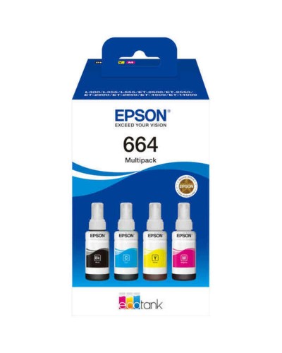 Cartucho de Tinta Original Epson EcoTank 664 Multicolor