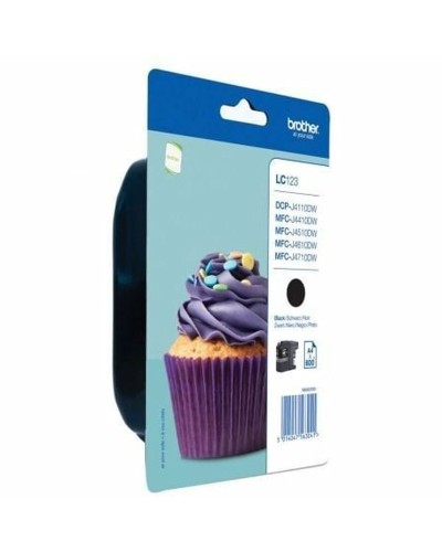 Alkunperäinen mustepatruuna Brother LC-123BKBP Musta