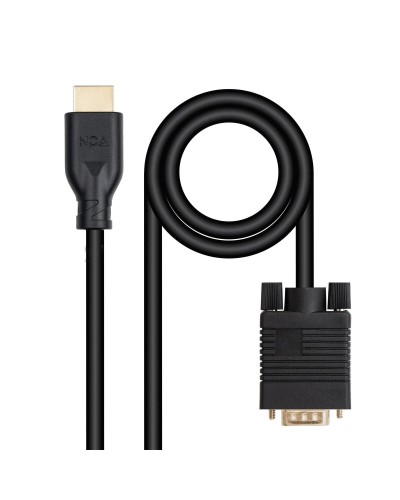 Câble VGA NANOCABLE 10.15.4602 Noir 1,8 m