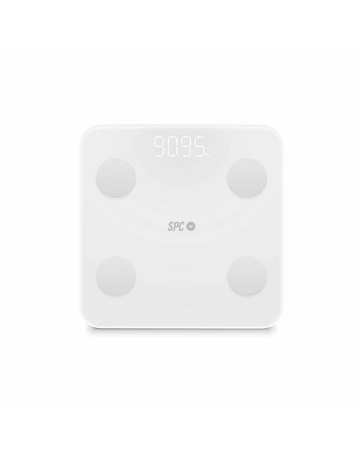 Báscula Digital de Baño SPC ATENEA FIT 3 Blanco Cristal Templado 180 kg 150 kg 1,5 Kg