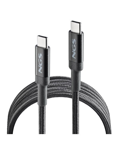 Cable USB-C a USB-C NGS KNOT100W-2 Negro 2 m