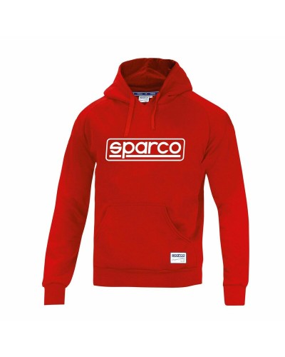 Sudadera con Capucha Sparco Frame L Rojo