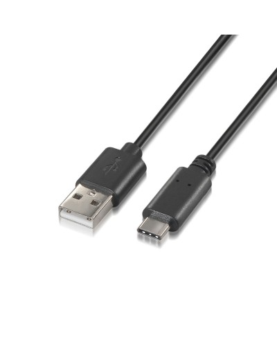 Kabel USB A naar USB-C Aisens A107-0052 Zwart 2 m