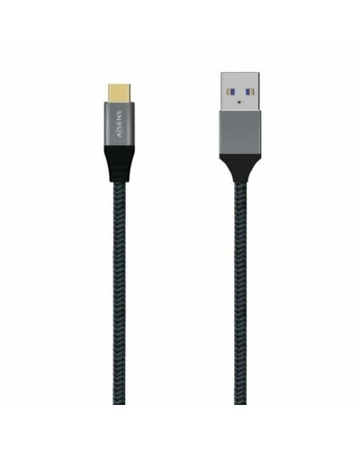 USB A to USB-C Cable Aisens A107-0633 Grey 2 m