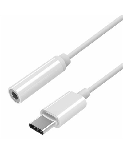 USB-C-zu-Jack 3.5 mm-Adapter Aisens A109-0384 Weiß 15 cm