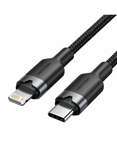 Câble USB-C vers Lightning Vention CABLECABL Noir Aluminium
