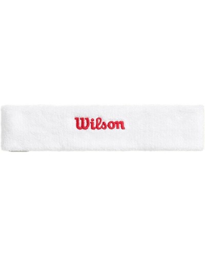 Bandeau de Sport pour la Tête Wilson Terry Logo Headband Blanc Taille unique