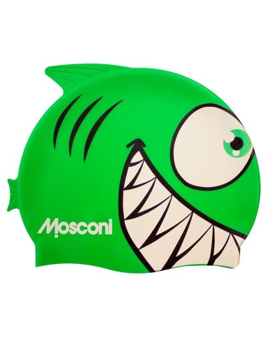 Bonnet de bain Mosconi Shark Vert Silicone