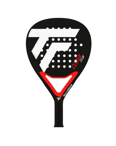 Paddelschläger Tecnifibre Curva Club Schwarz Fiberglas Kohlenstoff