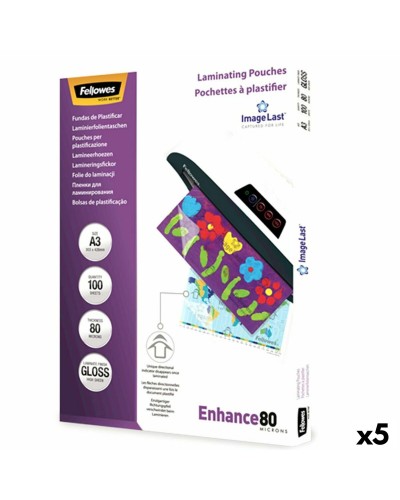 Laminating Pouches Fellowes 100 Pieces Transparent A3 (5 Units)