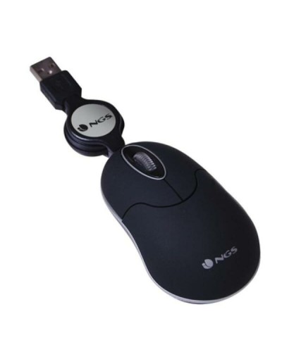 Retractable Optical Mouse NGS NGS-MOUSE-0973 Black