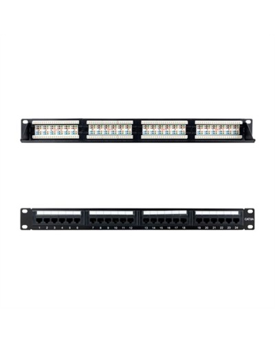 Schalter für das Netz mit Schaltschrank NANOCABLE CAT.6A UTP 19"1U Dual