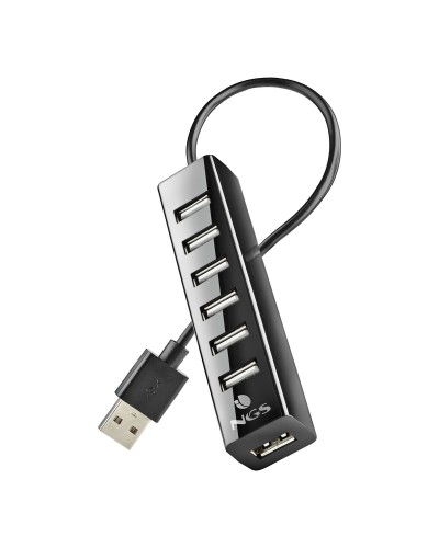 USB-keskitin NGS IHUB7 TINY Musta