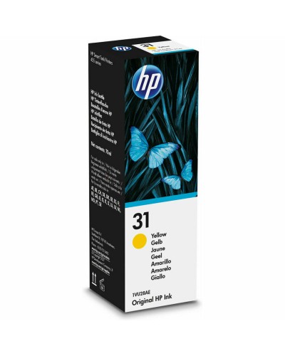 Encre pour Recharger des Cartouches HP 1VU28AE Jaune