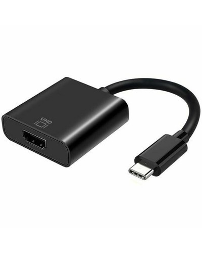 USB-C to HDMI Cable Aisens Conversor USB-C a HDMI 4k@60Hz, USB-C/M-HDMI/H, Negro, 15cm 4K