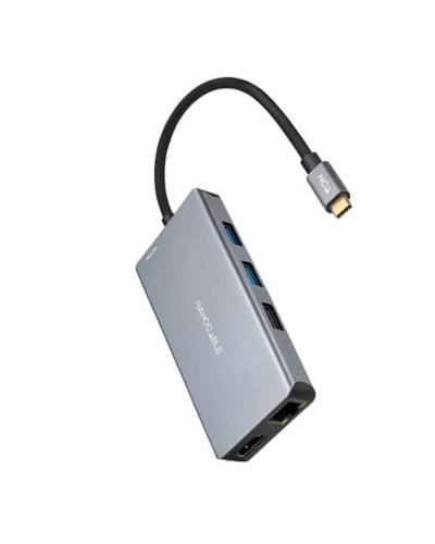 Hub USB NANOCABLE 10.16.1009 Grijs