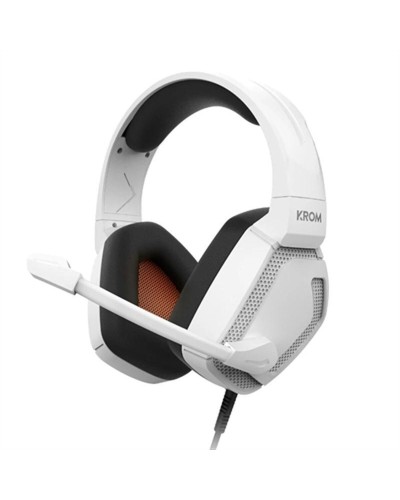 Casques avec Microphone Nox-Xtreme KROM KOPA PRO Blanc Noir