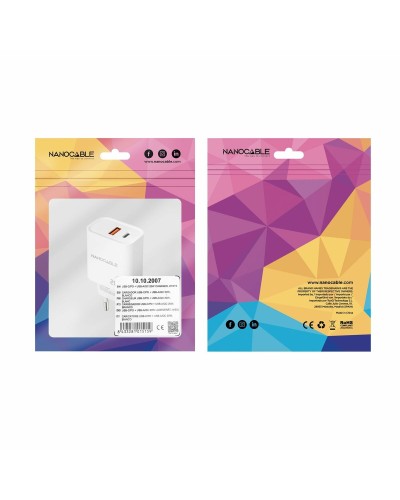 Wall Charger NANOCABLE 10.10.2007 White 20 W