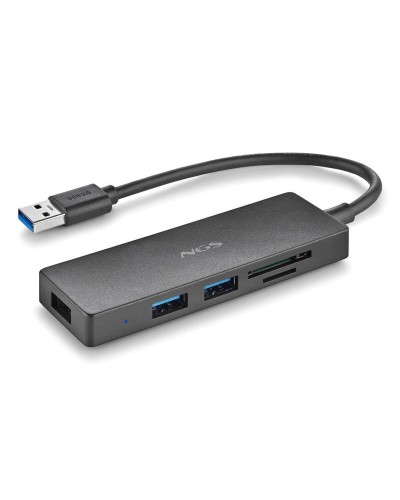 USB-keskitin NGS IHUBREADER Musta