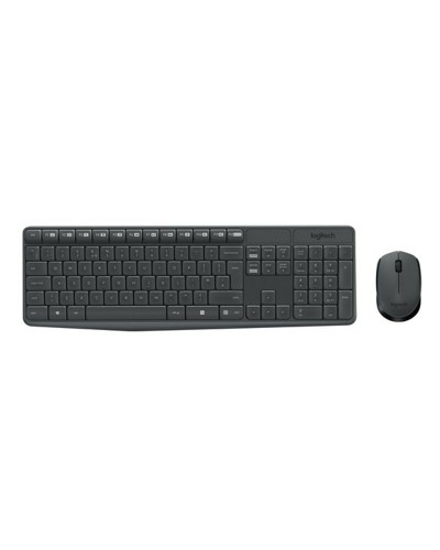 Keyboard and Wireless Mouse Logitech 920-007919 Black