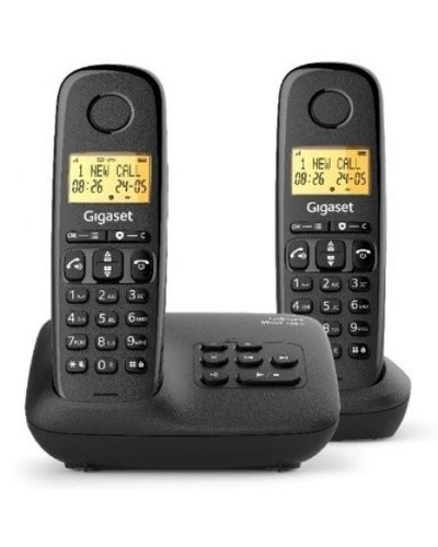 Trådlös Telefon Gigaset BASIC 100 DUO Svart