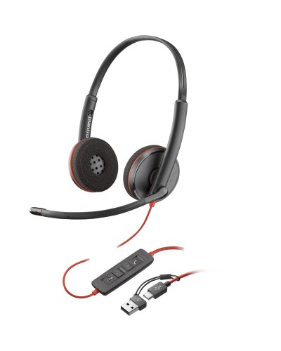 Auriculares con Micrófono Poly 8X2J9A6 Negro