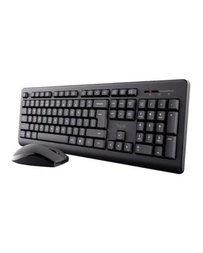 clavier et souris Trust 25433 Noir Espagnol QWERTY