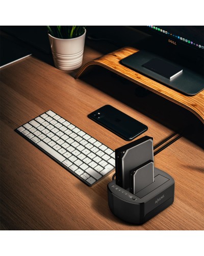 Base de charge Aisens ASDS-D03B Noir