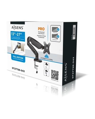 Näytön pöytätuki Aisens DT27TSR-043 32"