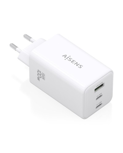 Seinälaturi Aisens GAN Valkoinen 100 W