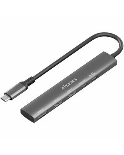 Hub USB Aisens USB-C DOCK 5 EN 1 GRIS Grigio 100 W