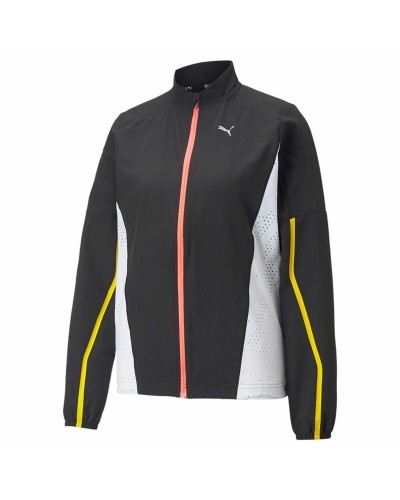 Veste de sport Puma noire pour femme - Respirante, idéale pour l'entraînement
