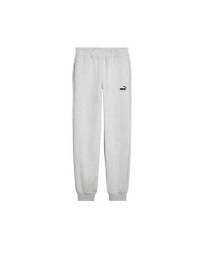 Pantalone Lungo Sportivo Puma Essentials Small No. 1 Logo Grigio chiaro Donna