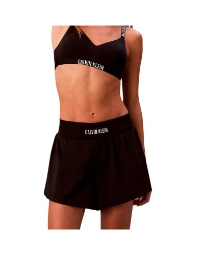 Pantalones Cortos Deportivos para Mujer Calvin Klein Negro