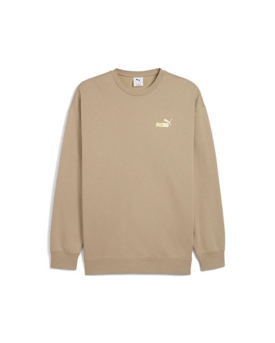 Herren Sweater ohne Kapuze Puma Maximal Metallic Relaxed Braun