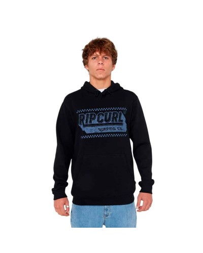Men’s Hoodie Rip Curl Down The Line Hood Black