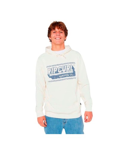 Men’s Hoodie Rip Curl Down The Line Hood White