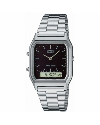 Reloj Unisex Casio EDGY COLLECTION - BLACK Negro Plateado