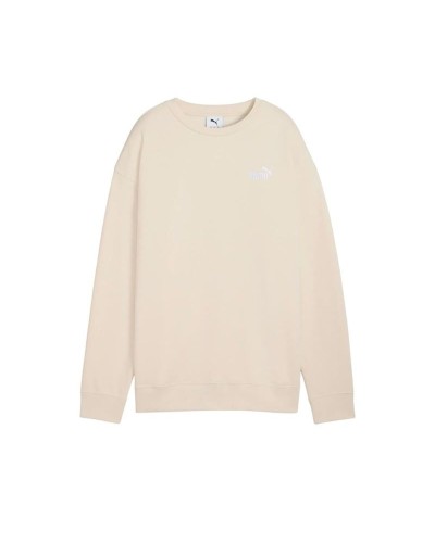 Damen Sweater ohne Kapuze Puma Essentials Small No. 1 Logo Beige