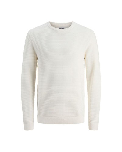Herren Sweater ohne Kapuze Jack & Jones Jjotto Knit Crew Neck Weiß
