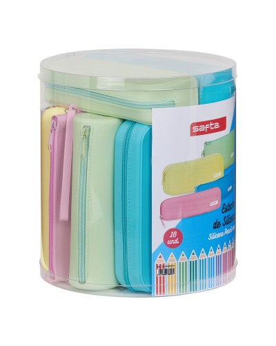 Trousse d'écolier Safta Bleu 22.7 x 23 x 22.7 cm