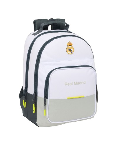 Skolryggsäck Real Madrid C.F. Vit 32 x 42 x 16 cm