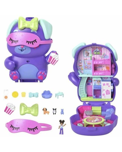 Playset Polly Pocket PUPPY PYJAMA PARTY BOX